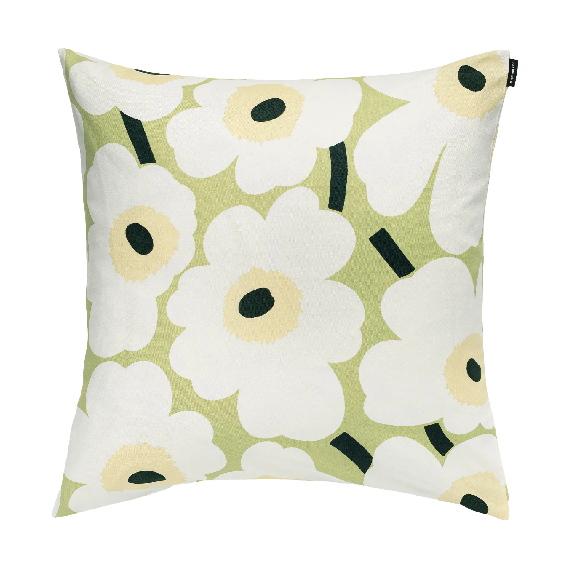 Pieni Unikko pudebetræk 50x50 cm, Pear, off white, melon Marimekko