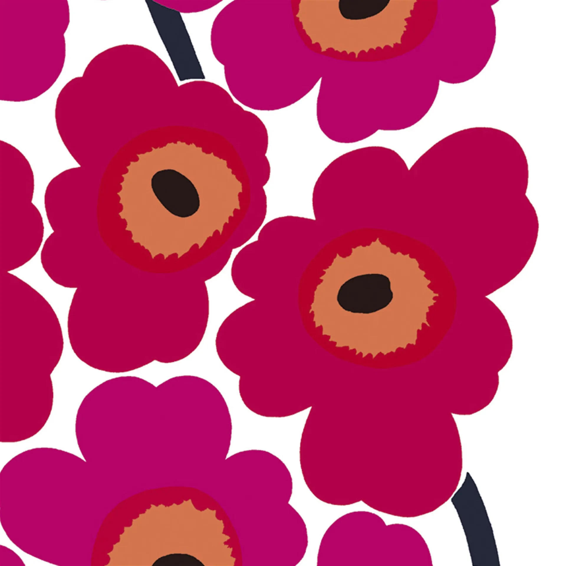 Pieni Unikko voksdug, rød Marimekko
