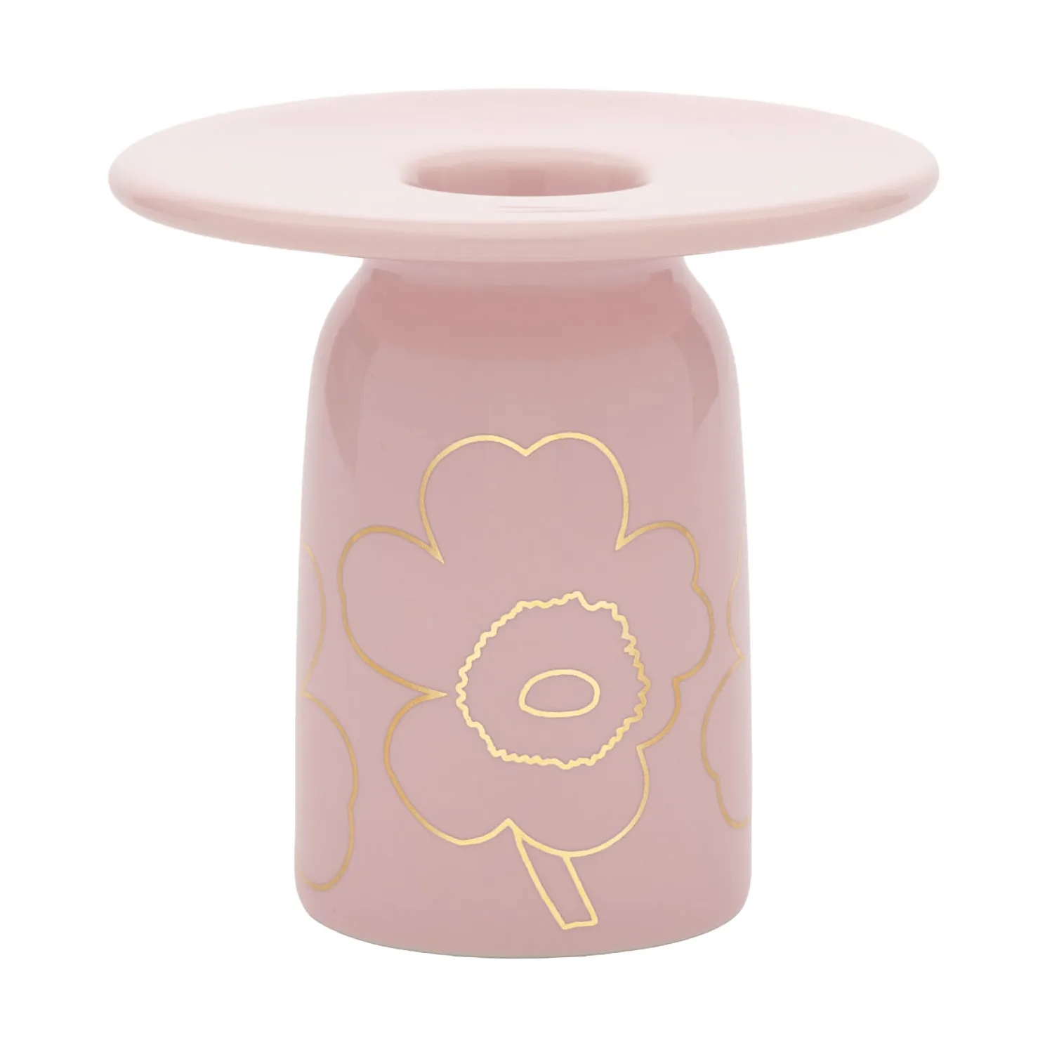 Marimekko Piirto Unikko lysestage Pink-gold