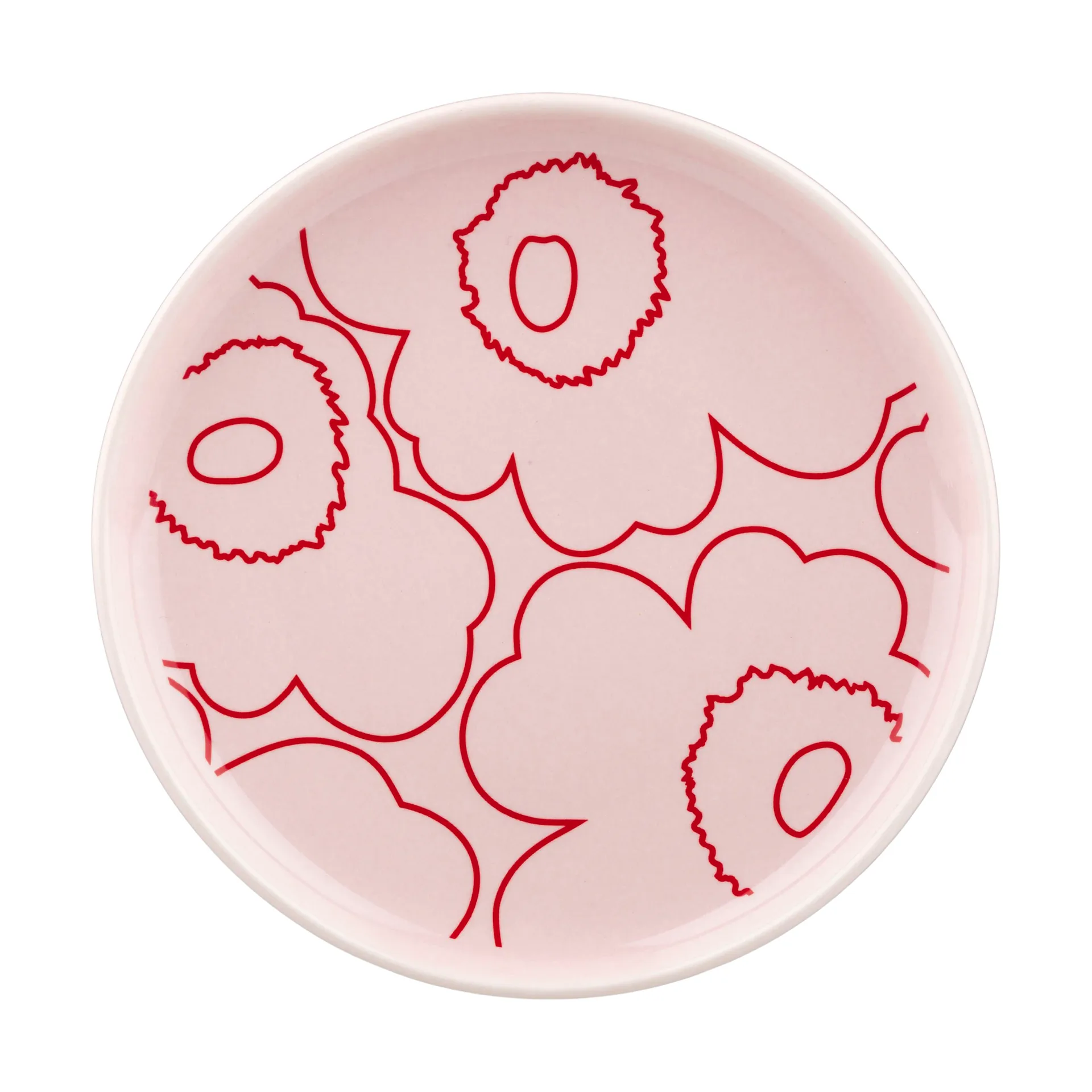 Piirto Unikko Oiva tallerken Ø13,5 cm, Pink Marimekko