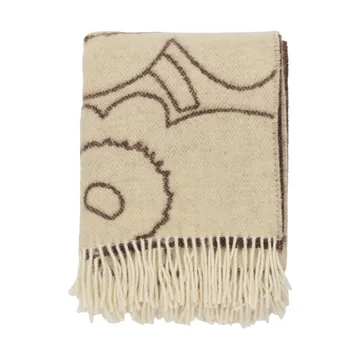Piirto Unikko plaid 130x170 cm - Off white-mole - Marimekko