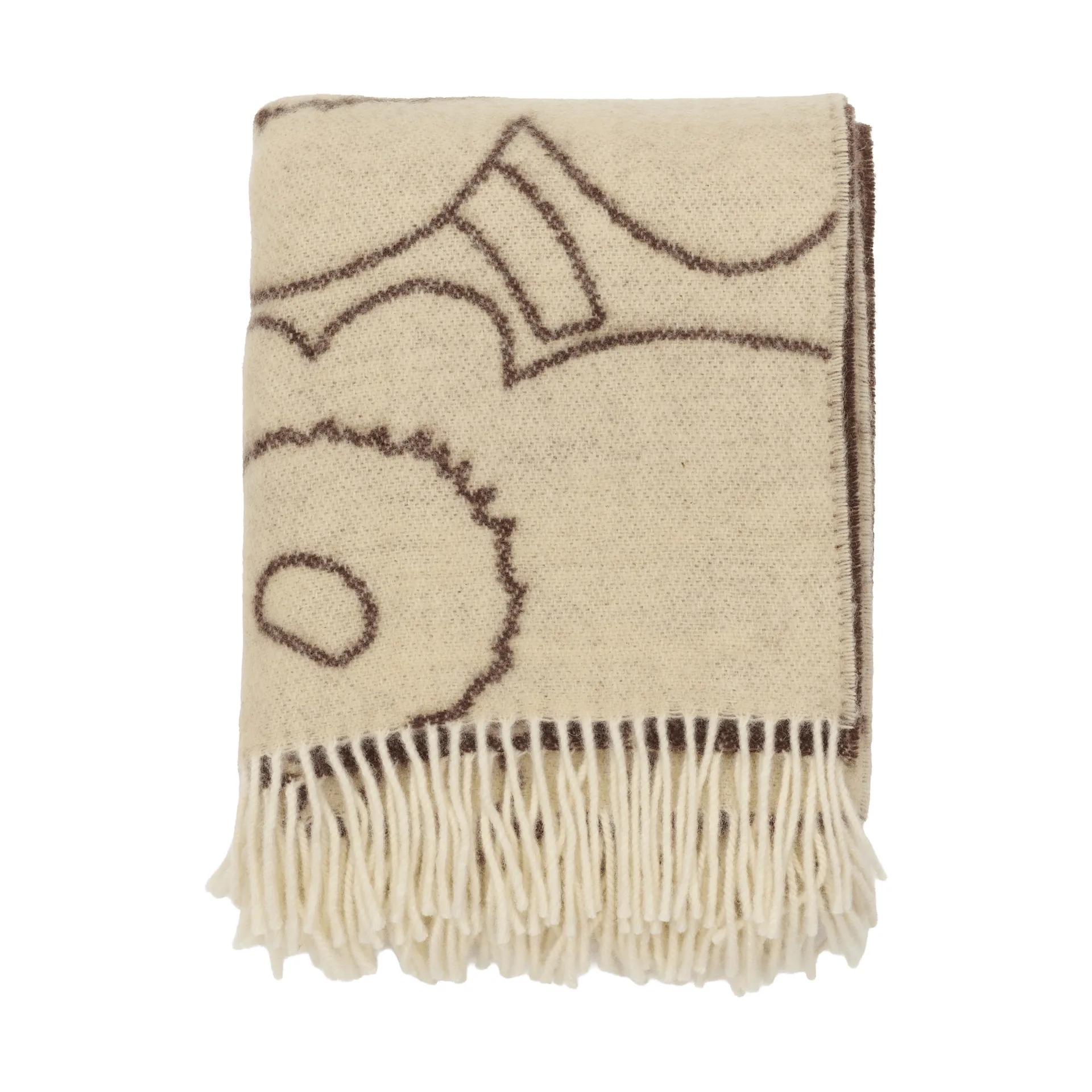 Piirto Unikko plaid 130x170 cm, Off white-muldvarpefarvet Marimekko