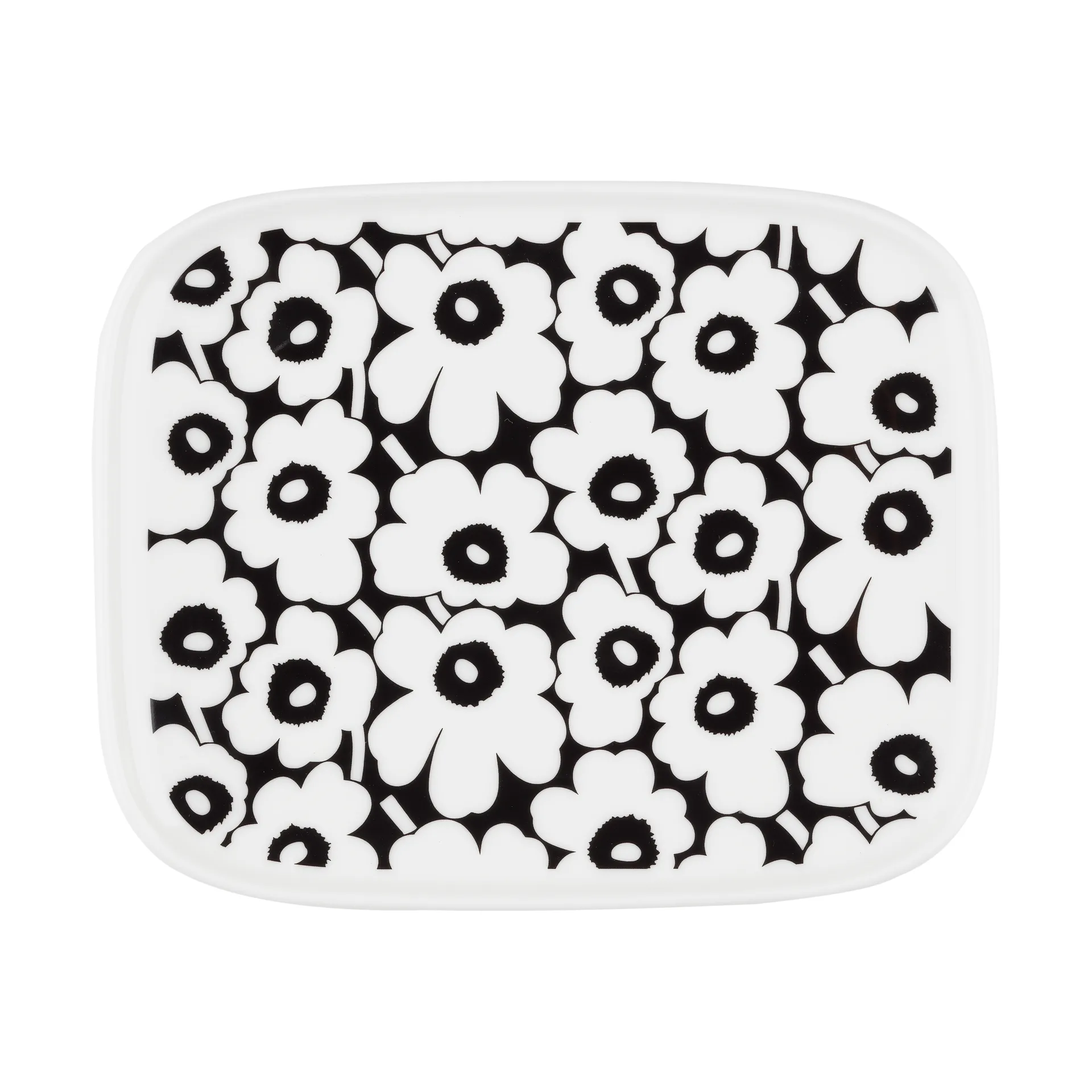 Pikkuinen Unikko fad 12x15 cm, Black-white Marimekko