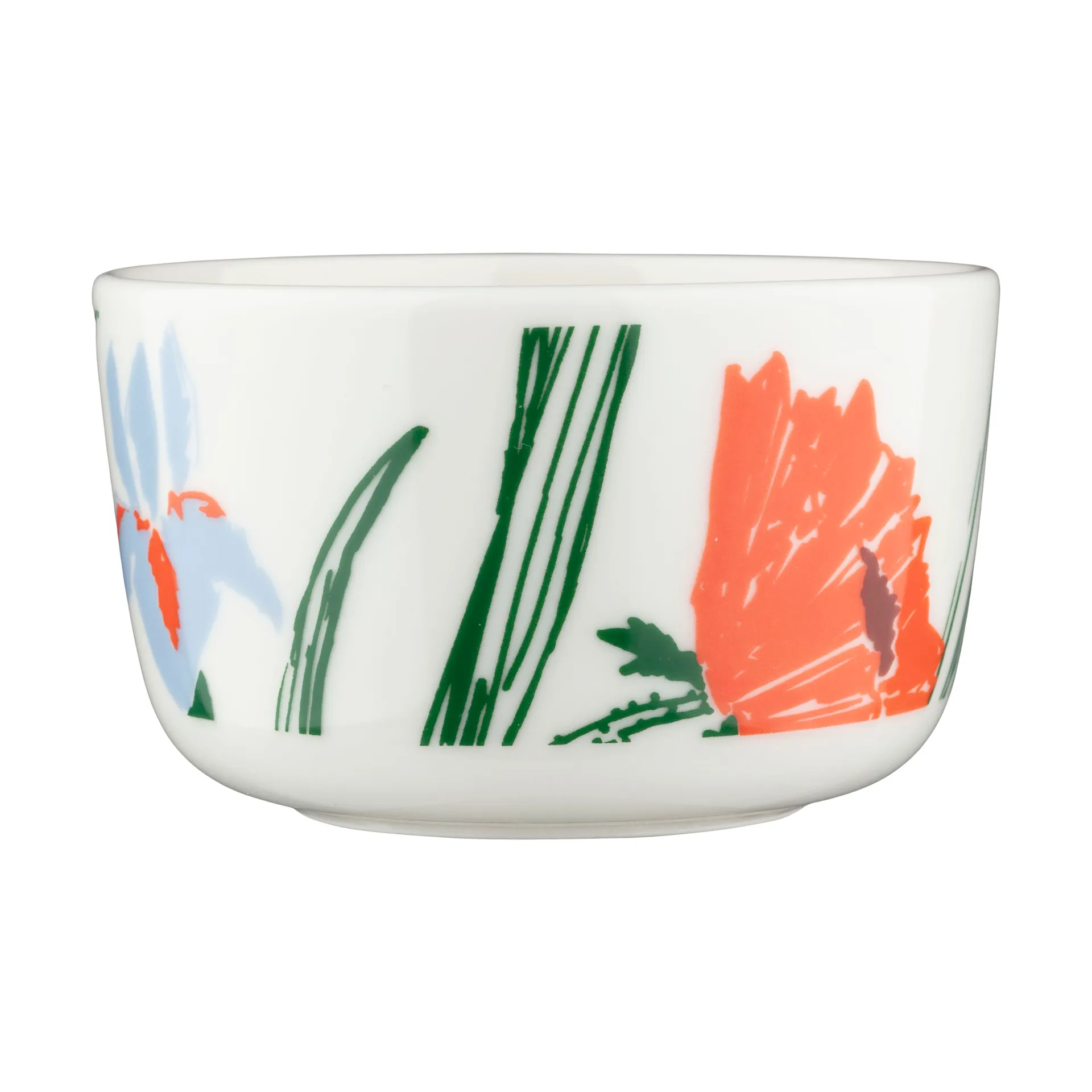 Puutarhakutsut skål 2,5 dl, White-green-orange Marimekko