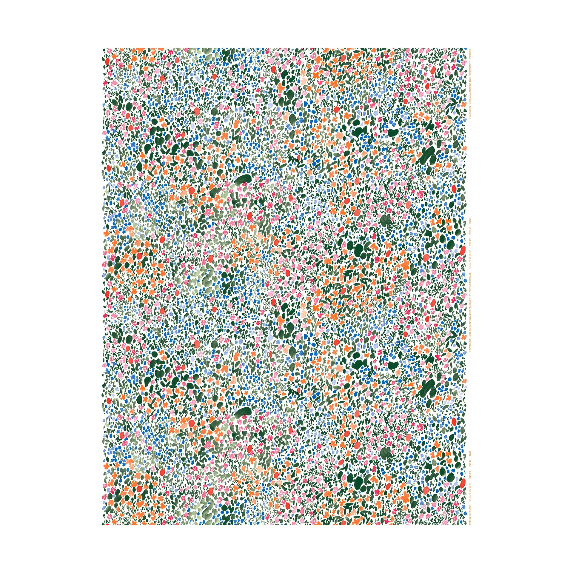 Rantaniitty voksdug, White-multi Marimekko