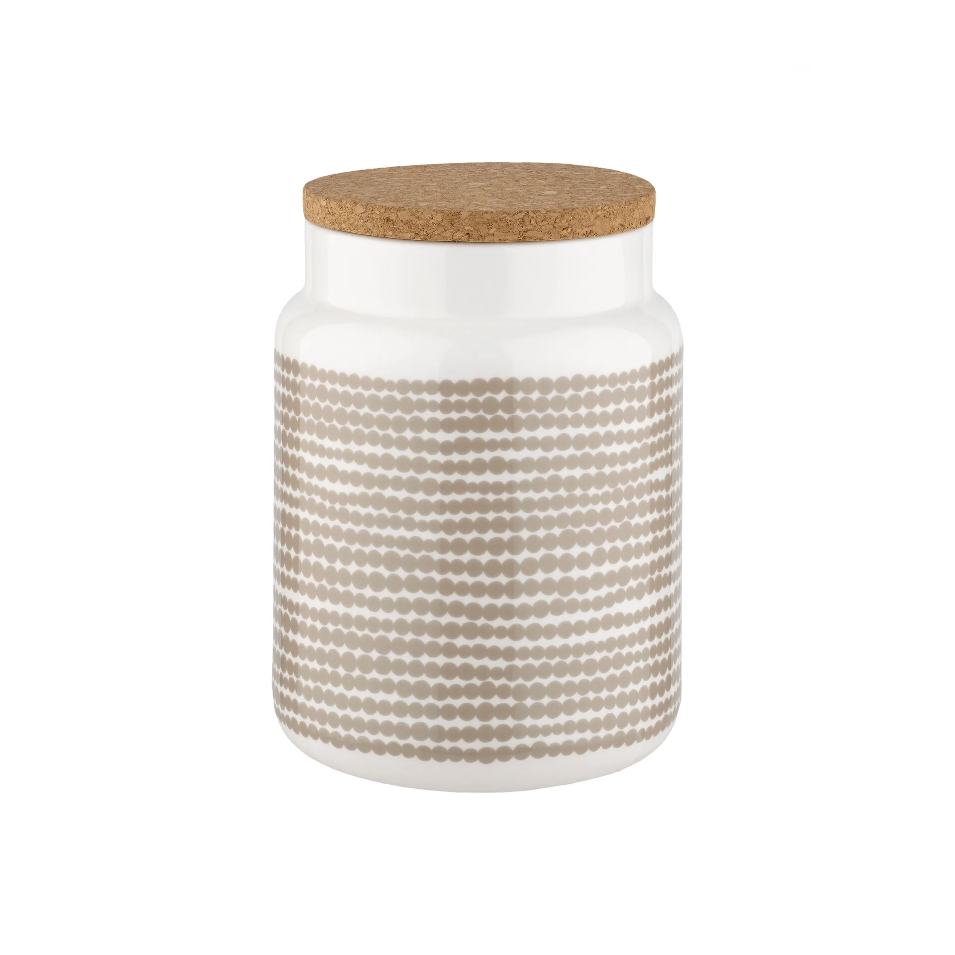 Räsymatto krukke 1,2 L, Beige/Hvid Marimekko