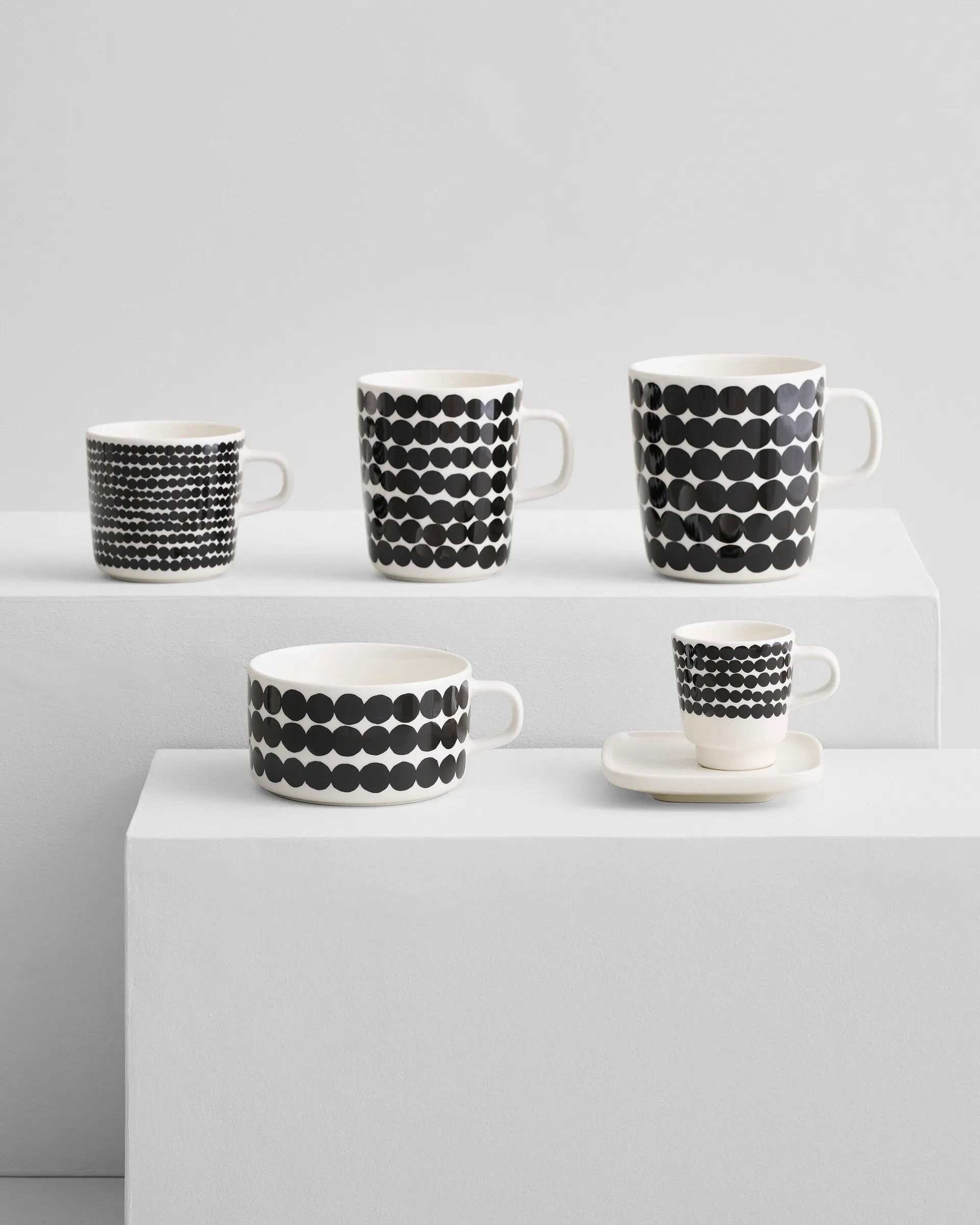 Räsymatto krus 25 cl, sort-hvid Marimekko