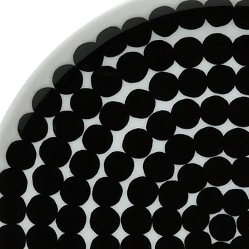 Räsymatto tallerken 20 cm, 6 stk sort-hvid - Marimekko