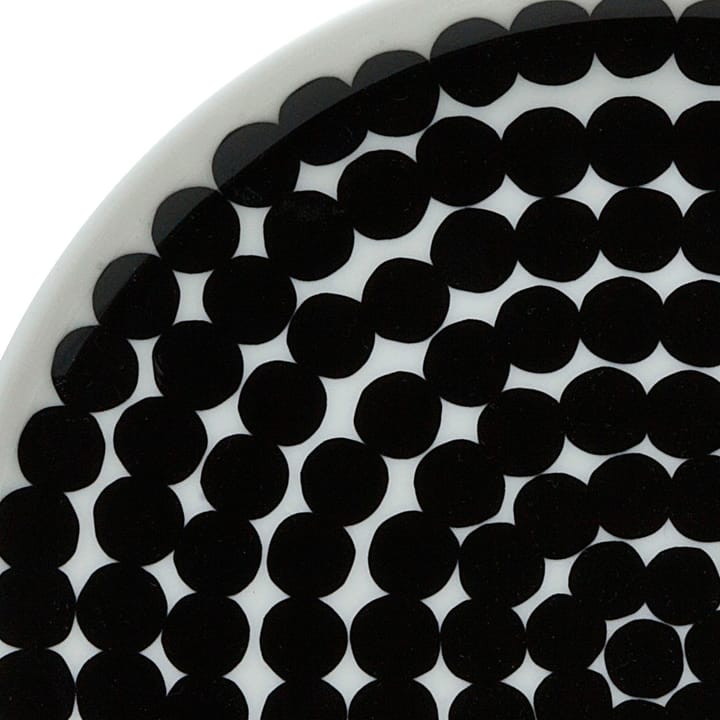 Räsymatto tallerken 20 cm, 6 stk sort-hvid Marimekko