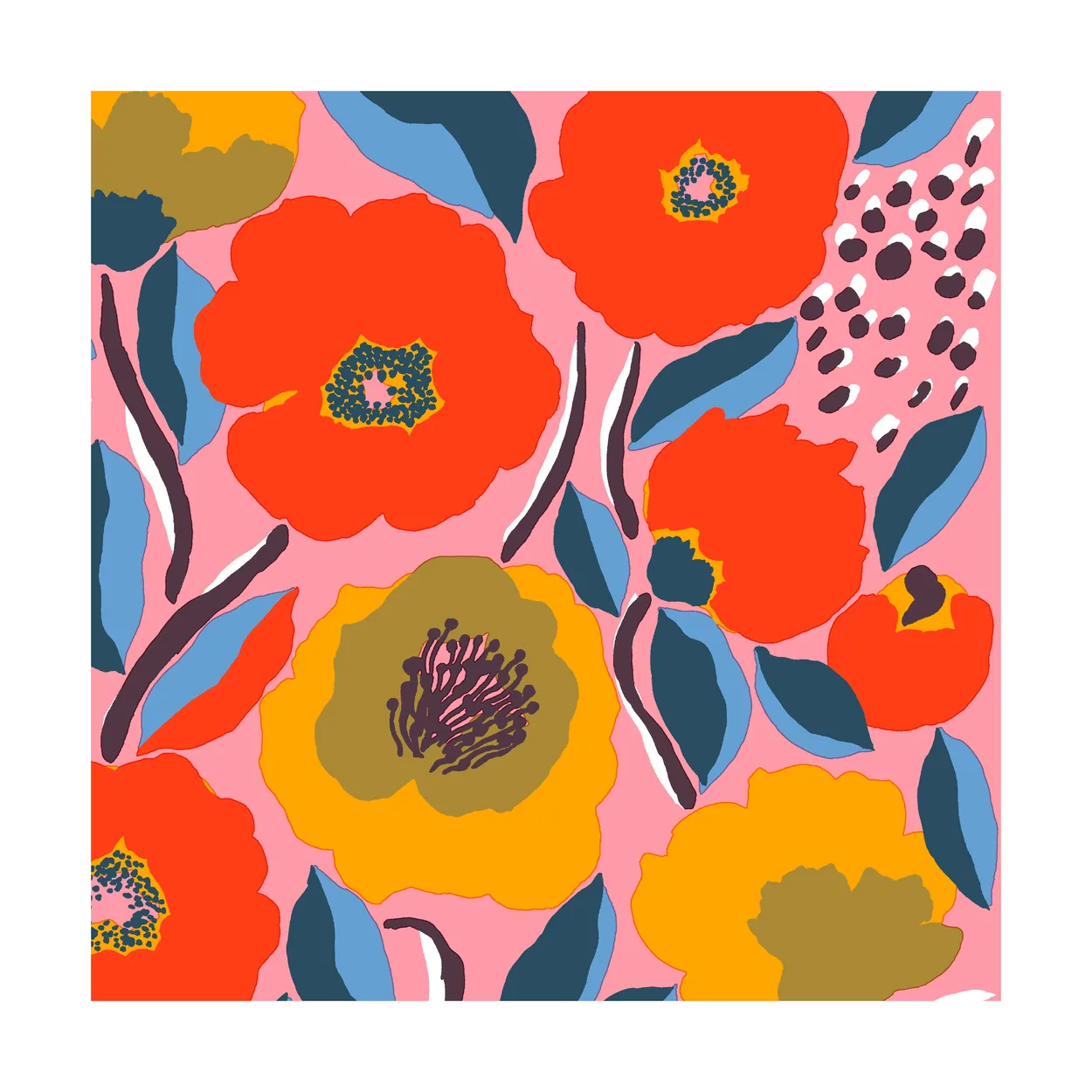 Marimekko Rosarium servietter 33x33 cm 20-pak Pink