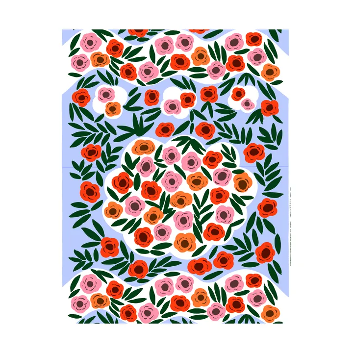 Ruukku stof - Blå, multi - Marimekko