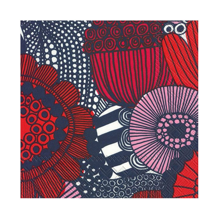 Siirtolapuutarha servietter 33x33 cm 20-pak - Lyserød - Marimekko