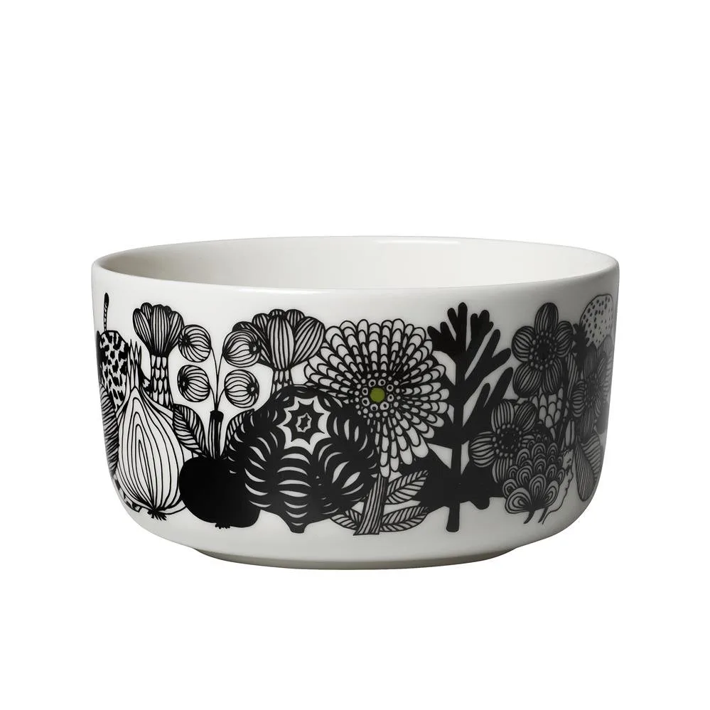 Siirtolapuutarha skål 5 dl, sort-hvid (Finland 100 år) Marimekko