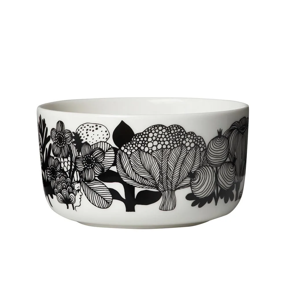 Siirtolapuutarha skål 5 dl, sort-hvid (Finland 100 år) Marimekko