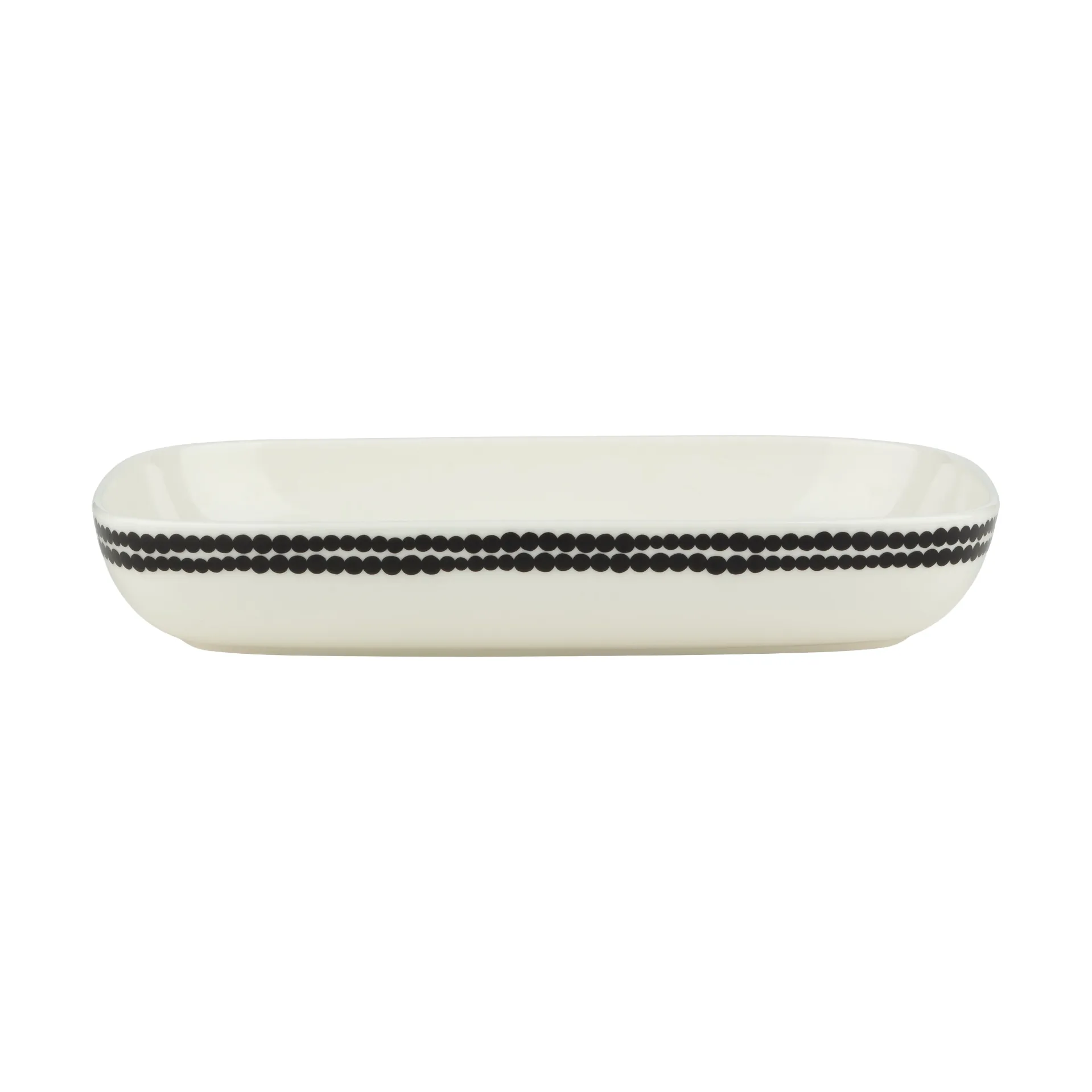 Siirtolapuutarha tallerken 18x25 cm, Black-white Marimekko