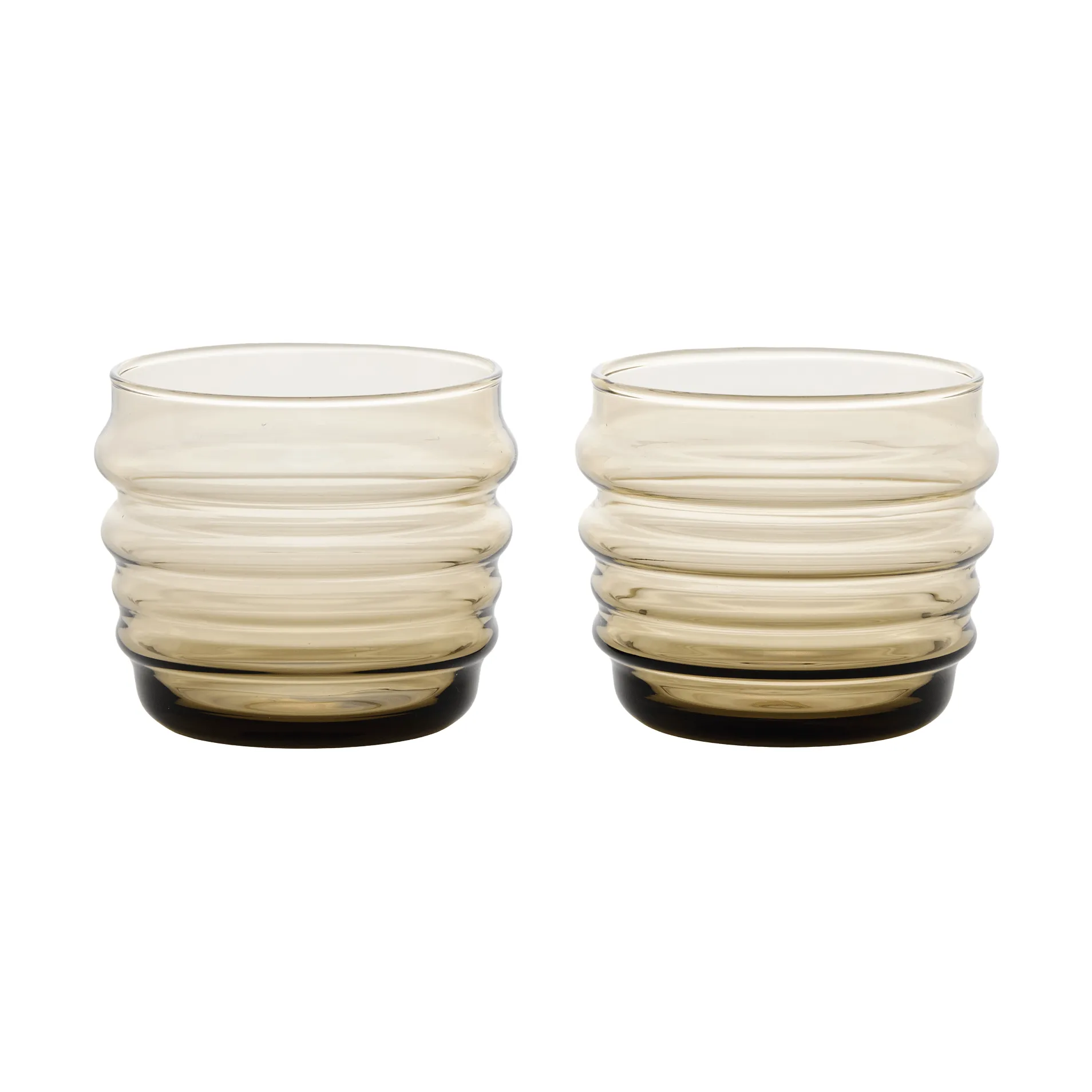 Sukat Makkaralla glas 2-pak, Brown, 20 cl Marimekko