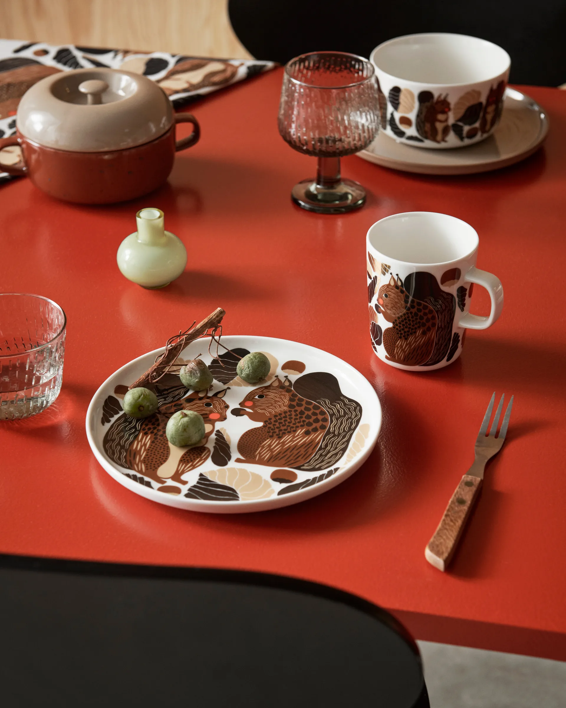 Syksy drikkeglas 2 dl 2-pak, Misty grey Marimekko