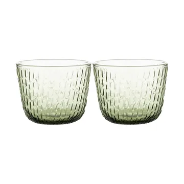 Syksy drikkeglas 2 dl 2-pak - Olive - Marimekko