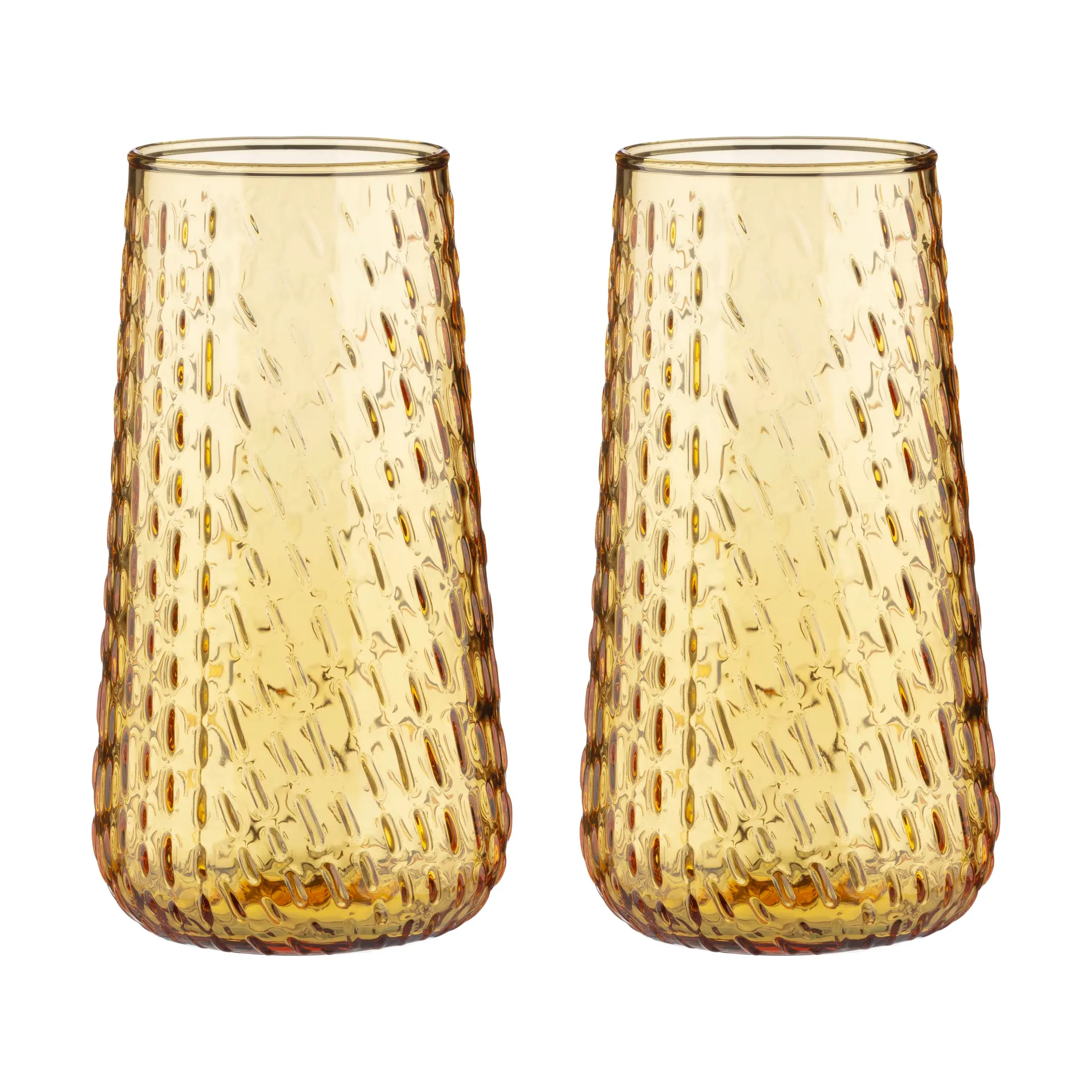 Syksy long tumbler glas 2-pk, Honey Marimekko