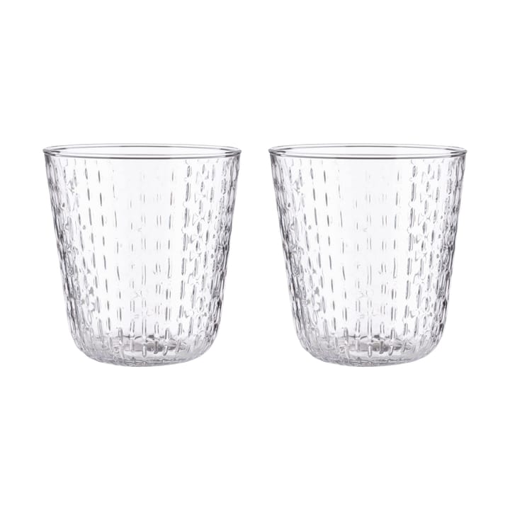 Syksy tumbler glas 36 cl 2-pak - Clear - Marimekko