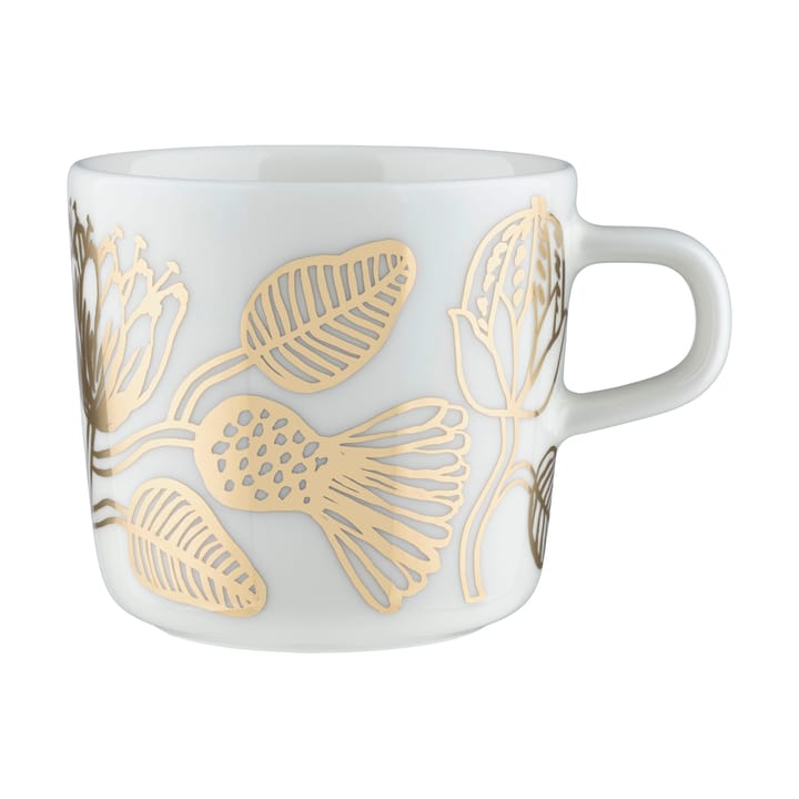 Tiara kaffekop 20 cl - Hvid-guld - Marimekko