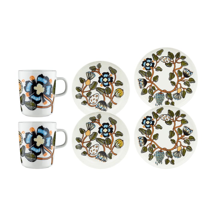 Tiara middagssæt 6 dele - Hvid - Marimekko