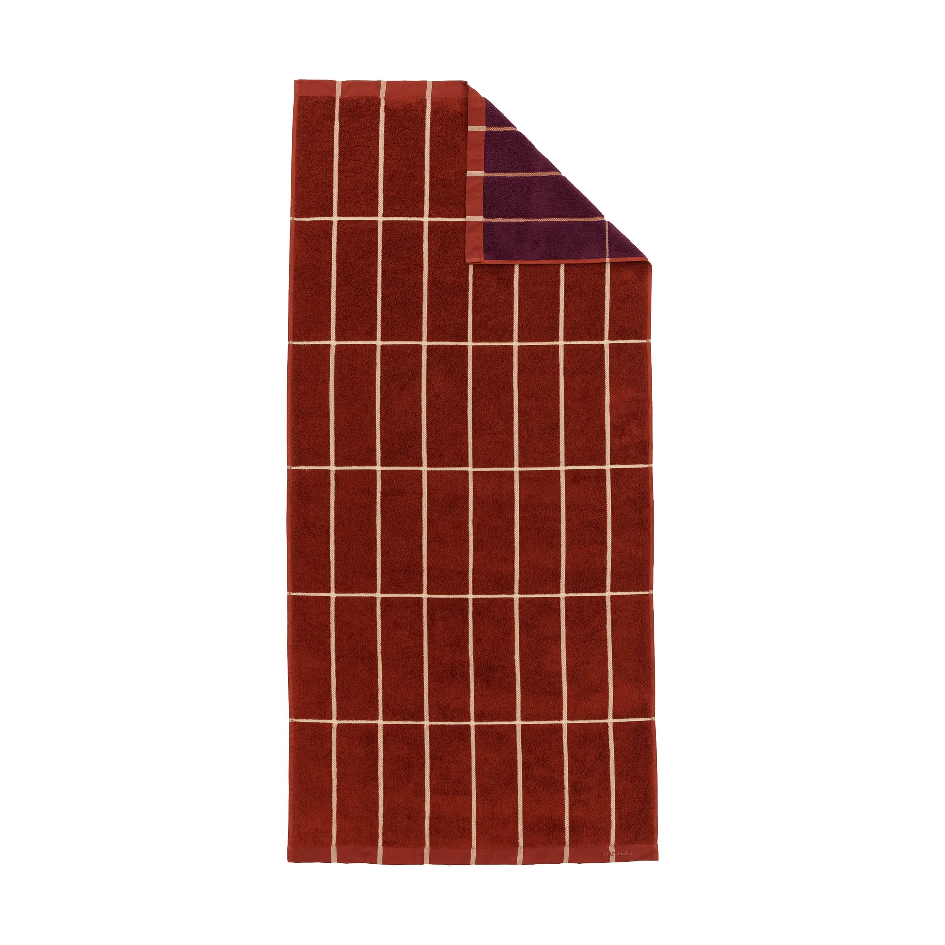 Tiiliskivi håndklæde 70x150 cm, Brick-plum-hay Marimekko