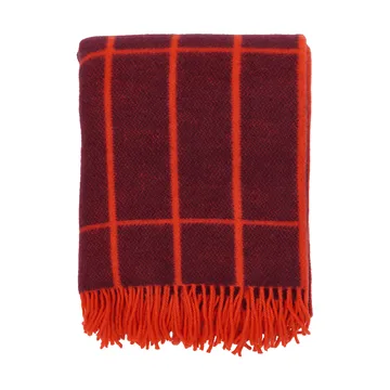 Tiiliskivi plaid - Plum-orange rød - Marimekko