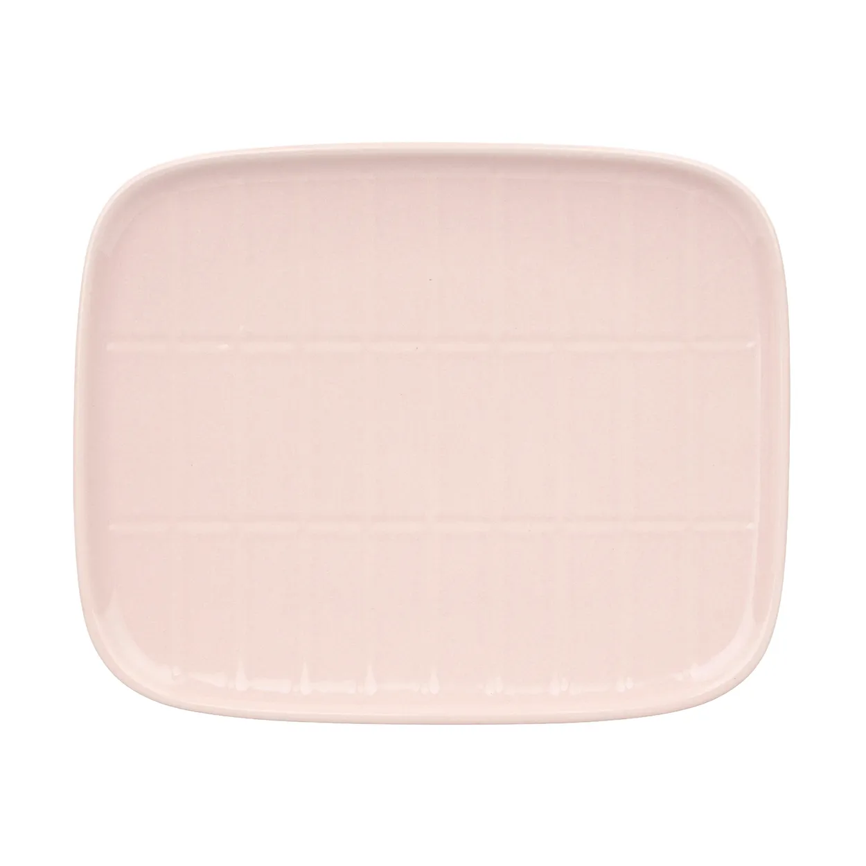 Marimekko Tiiliskivi tallerken 12x15 cm Light pink