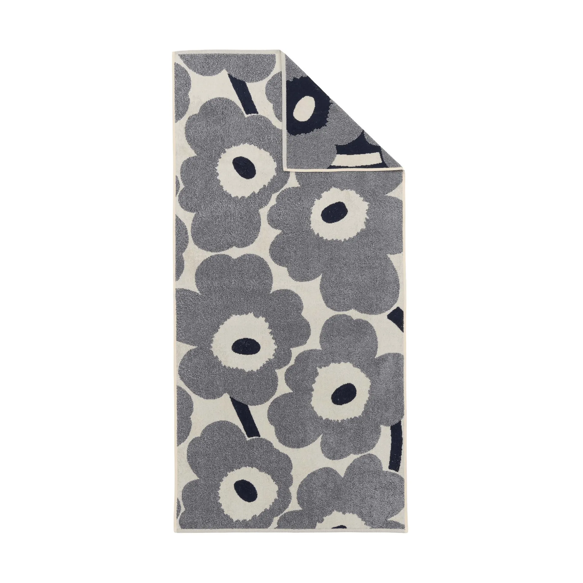 Marimekko Unikko badehåndklæde 70x150 cm Off white-blueberry