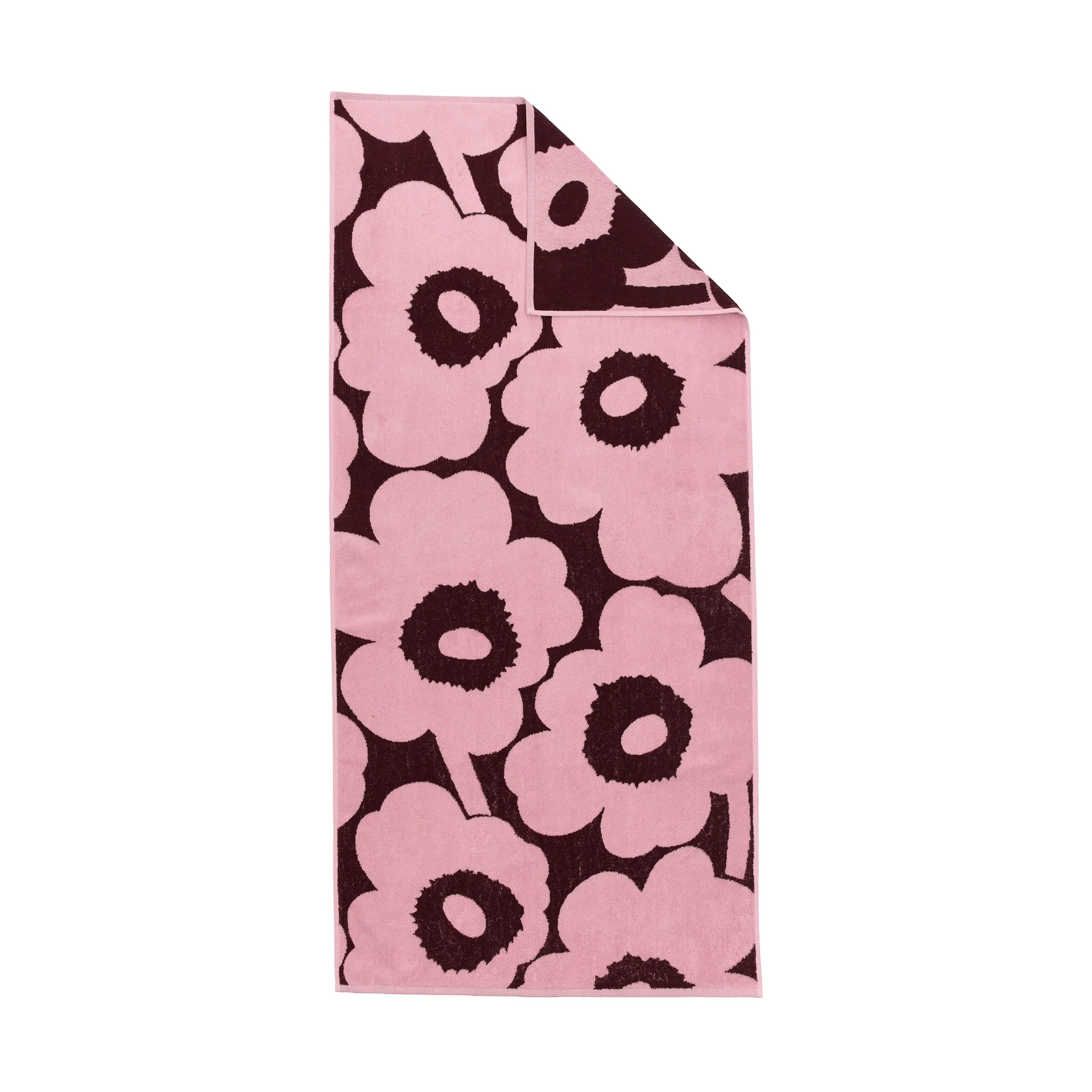 Marimekko Unikko badehåndklæde 70x150 cm Plum-pink