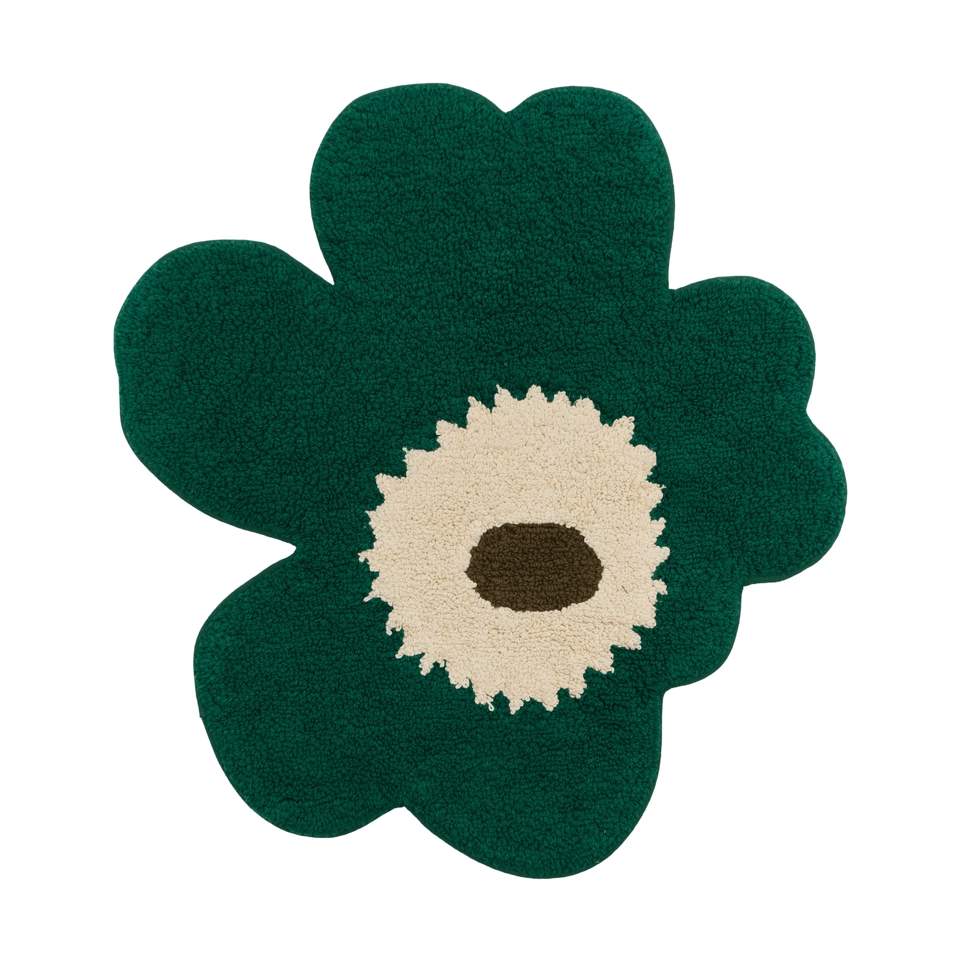 Unikko bademåtte 73x74 cm, Emerald-off white-muldvarpegrå Marimekko