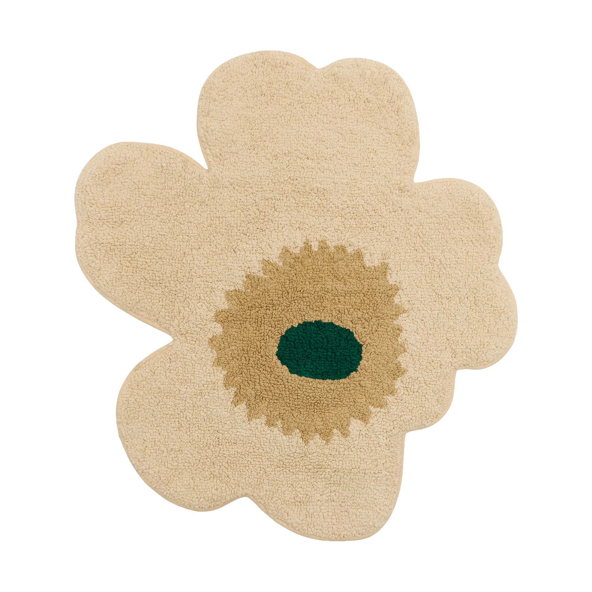 Unikko bademåtte 73x74 cm, Hay-sand-emerald Marimekko