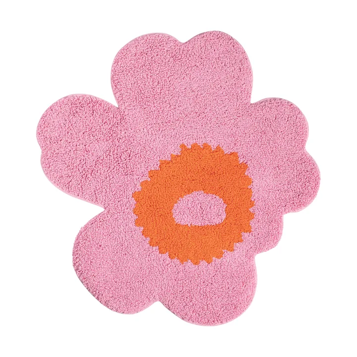 Unikko bademåtte 73x74 cm - Pink-orange - Marimekko