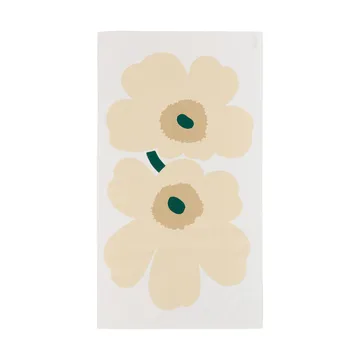 Unikko dug - White-hay-sand-emerald - Marimekko