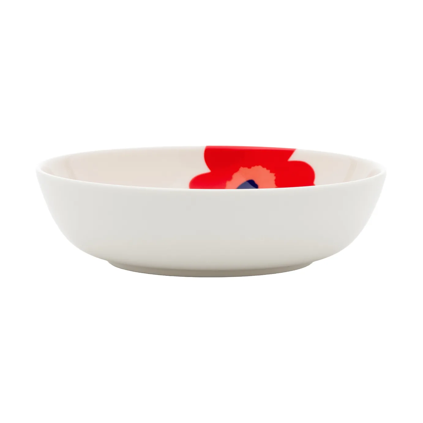 Unikko dyb tallerken, White-red-blue Marimekko