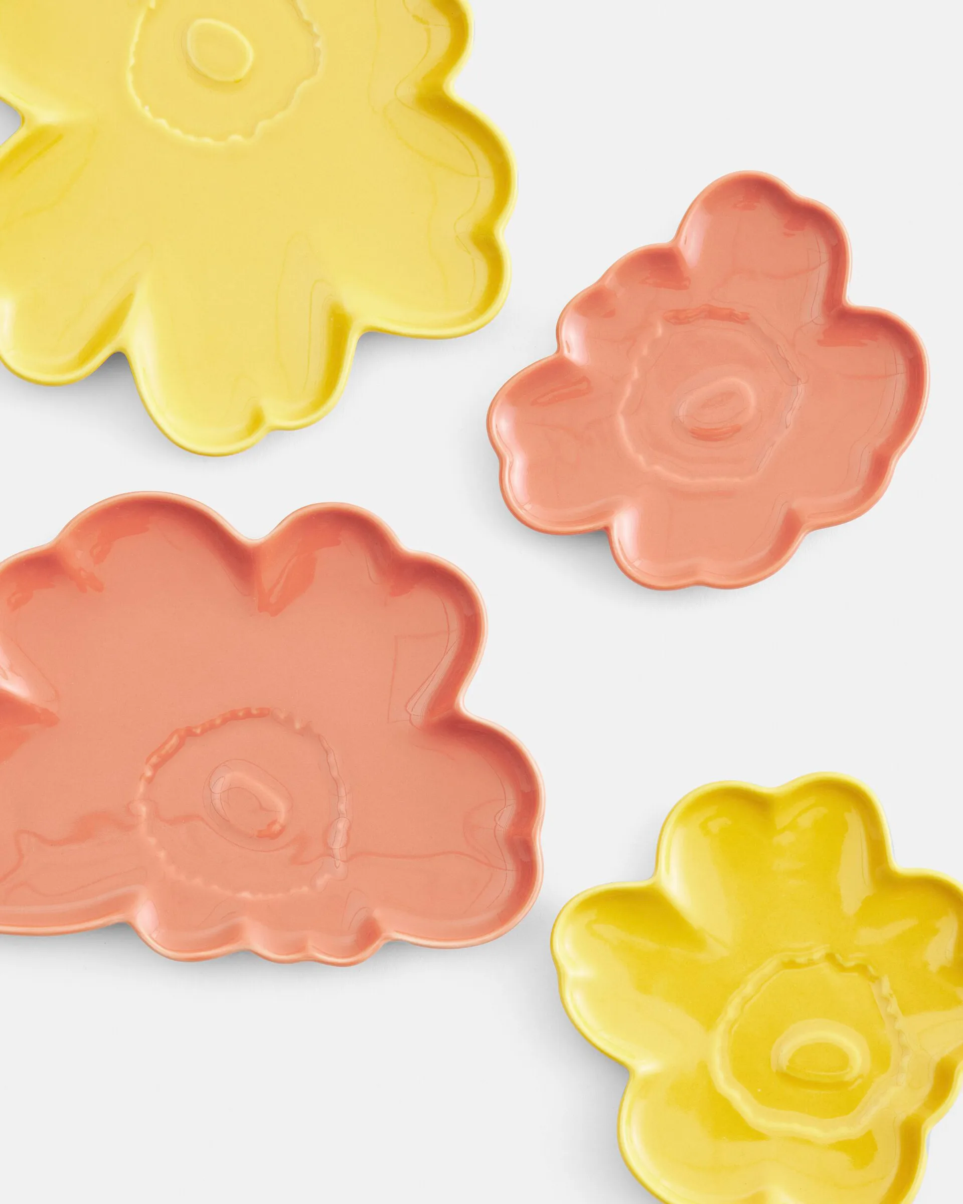 Unikko fad 13 cm 2 dele, L. terra-spring yellow Marimekko