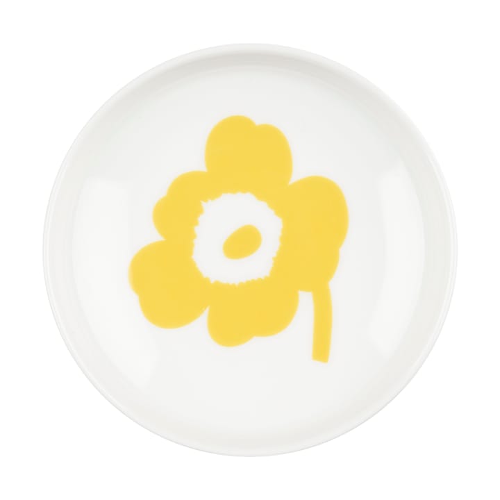 Unikko fad Ø8,5 cm, White-spring yellow Marimekko