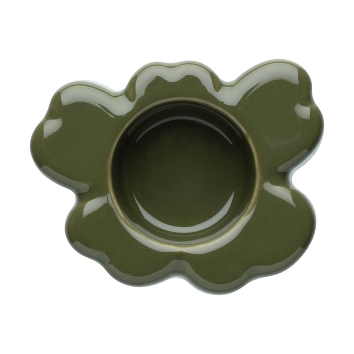 Unikko fyrfadsstage 3x10 cm - Harvest green - Marimekko