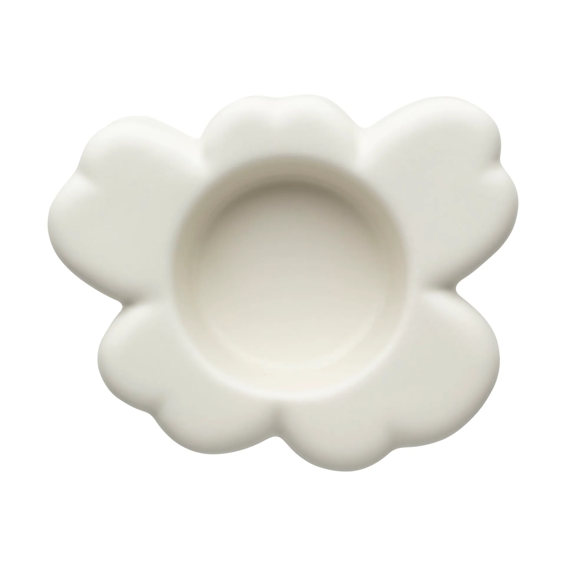 Unikko fyrfadsstage 3x10 cm, Matte white Marimekko