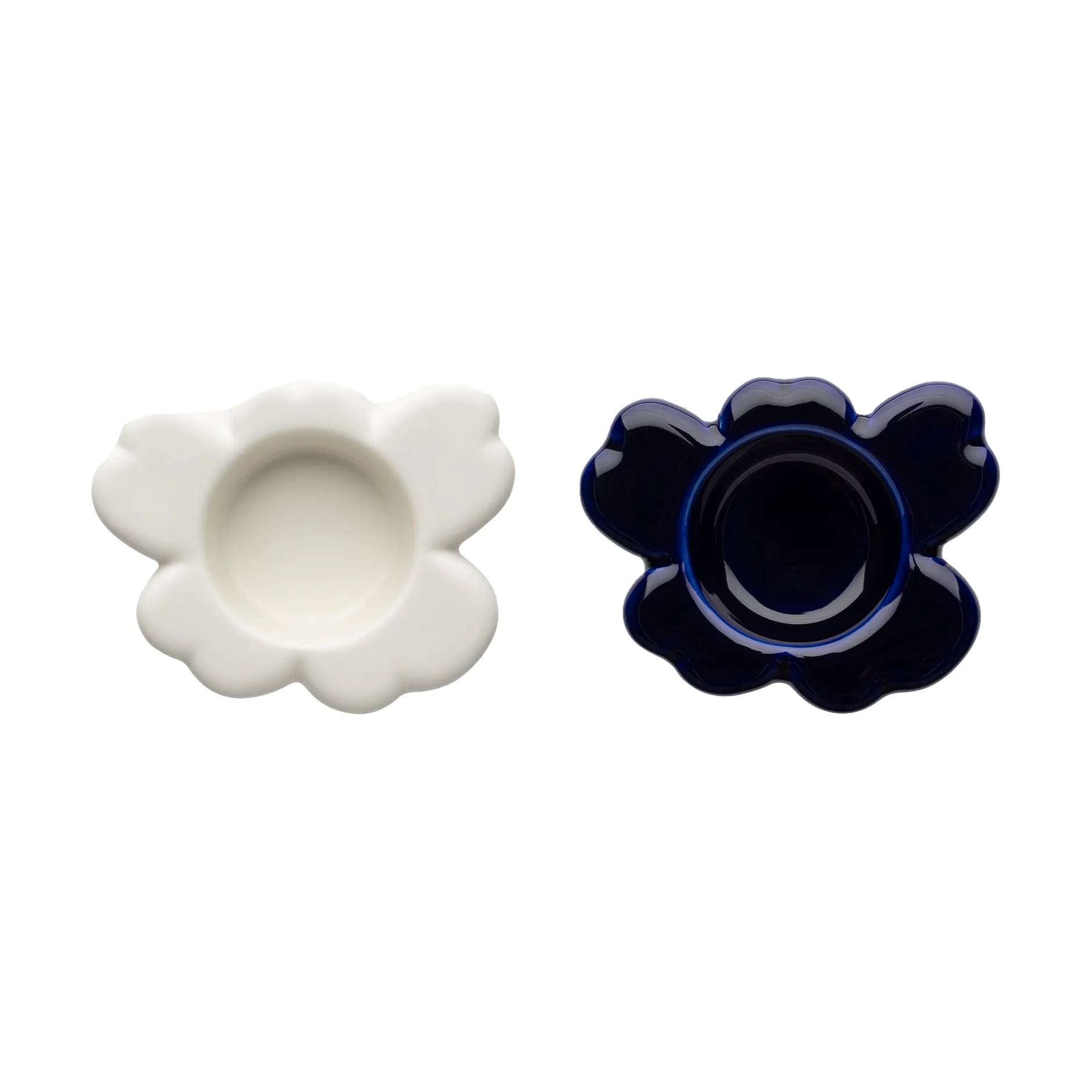 Unikko fyrfadsstage 3x10 cm, Matte white Marimekko