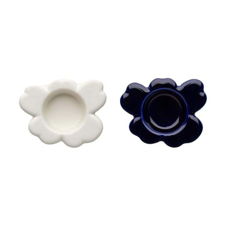 Unikko fyrfadsstage 3x10 cm, Matte white Marimekko