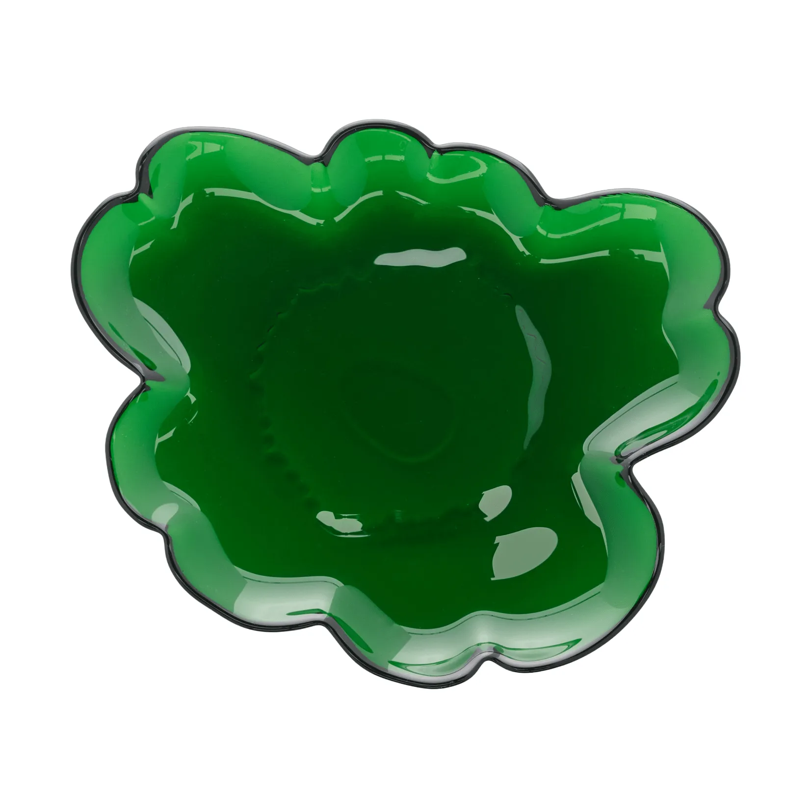 Unikko glastallerken 20 cm, Grøn Marimekko