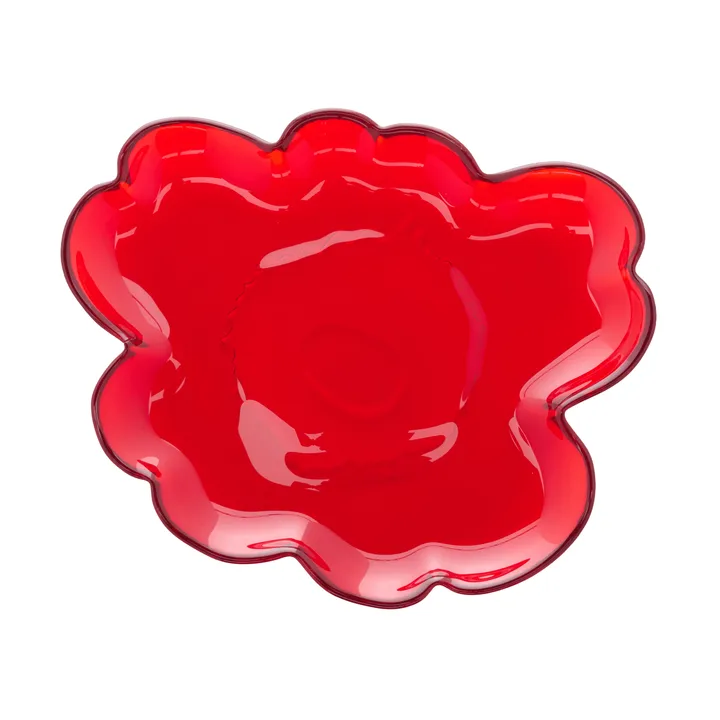 Unikko glastallerken 20 cm - Red - Marimekko