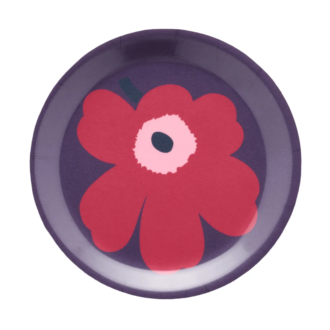 Unikko glasunderlag, Plum-cranberry-rose, Ø11 cm Marimekko