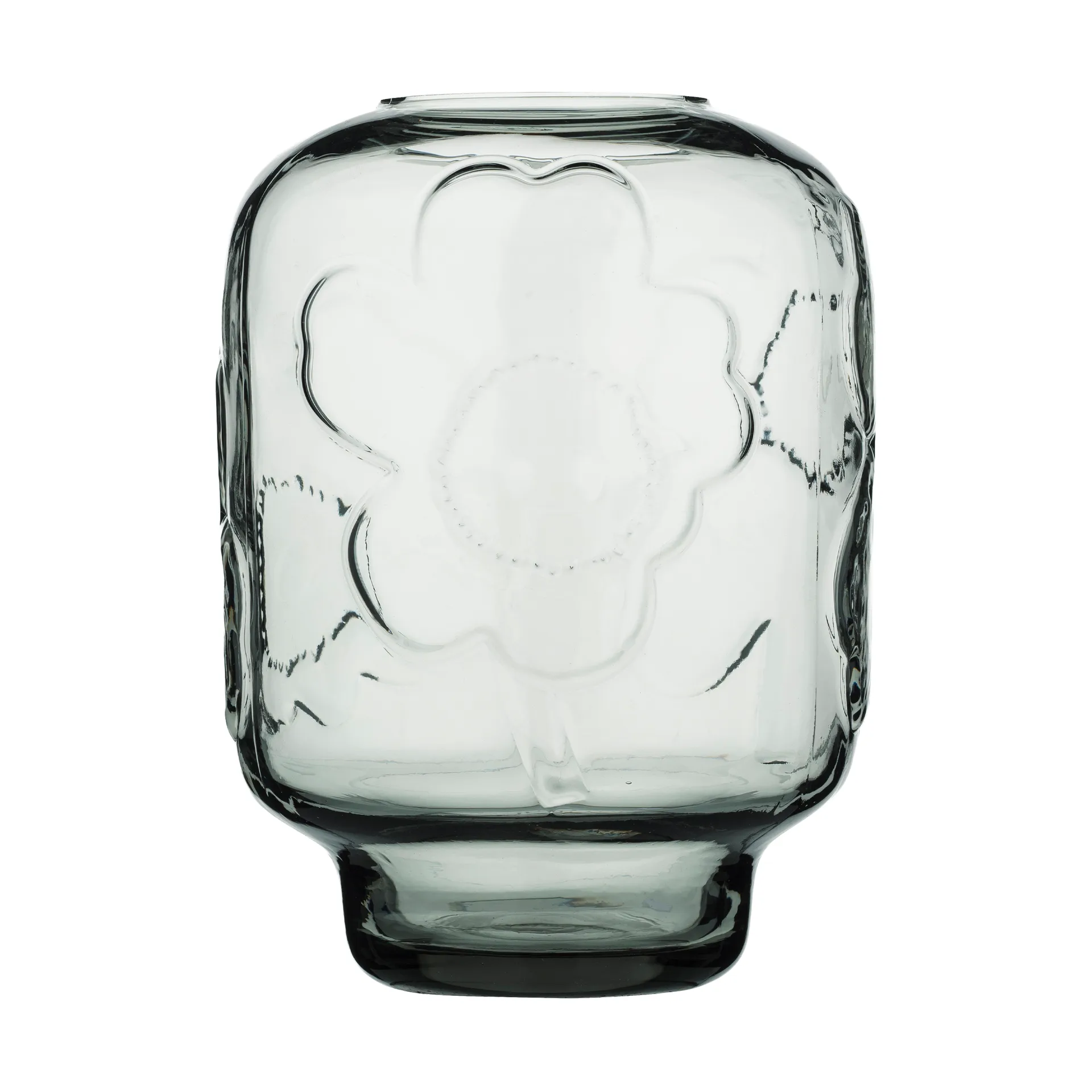 Marimekko Unikko glasvase Misty grey, 18 cm