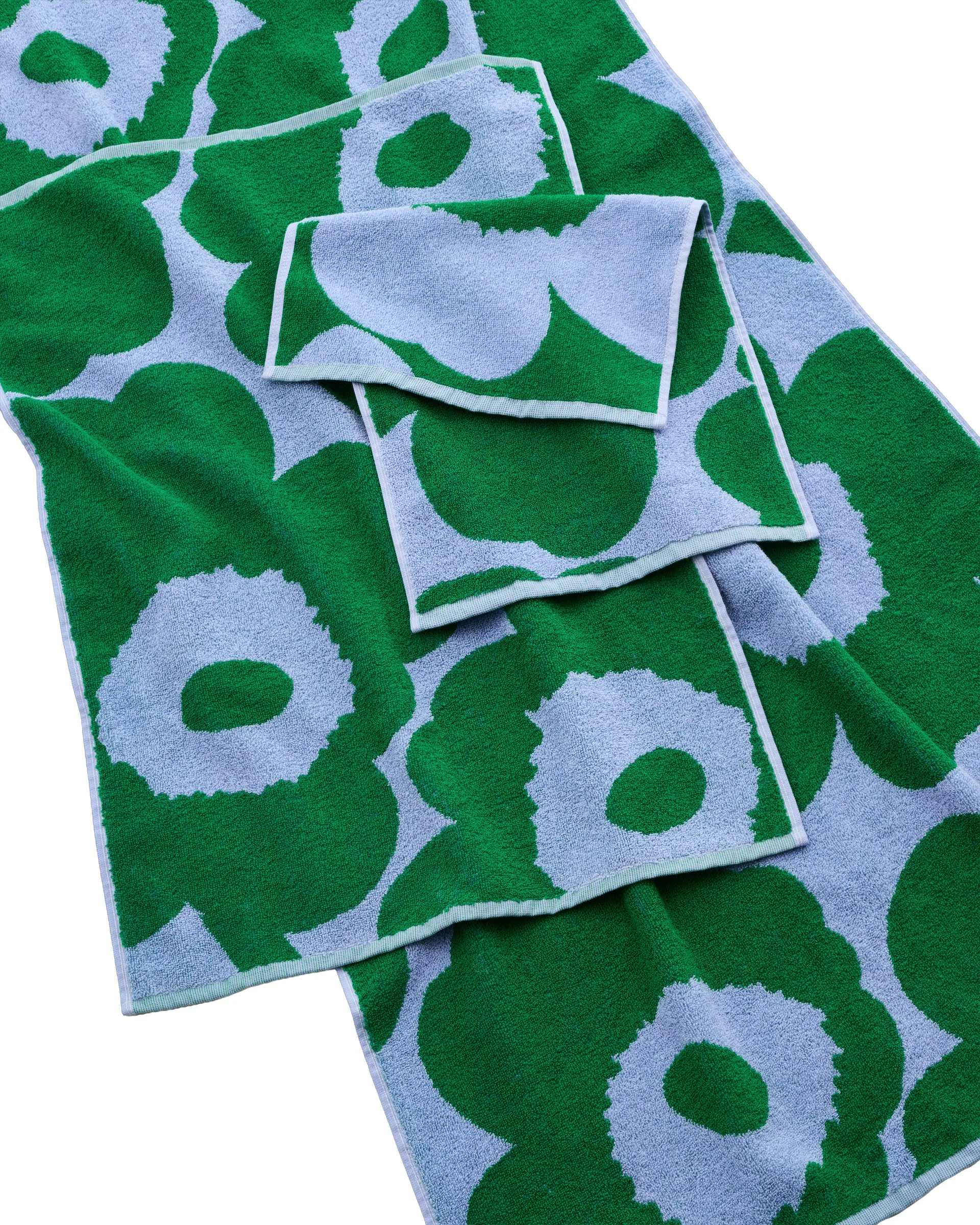 Unikko gæstehåndklæde 30x50 cm, Light blue-green Marimekko