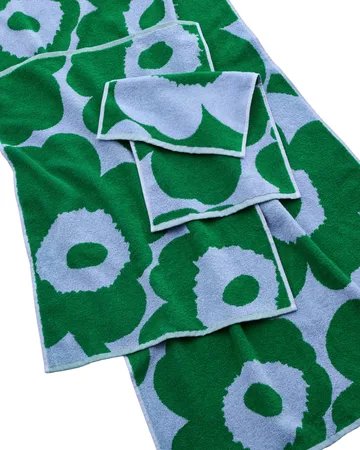 Unikko gæstehåndklæde 30x50 cm - Light blue-green - Marimekko