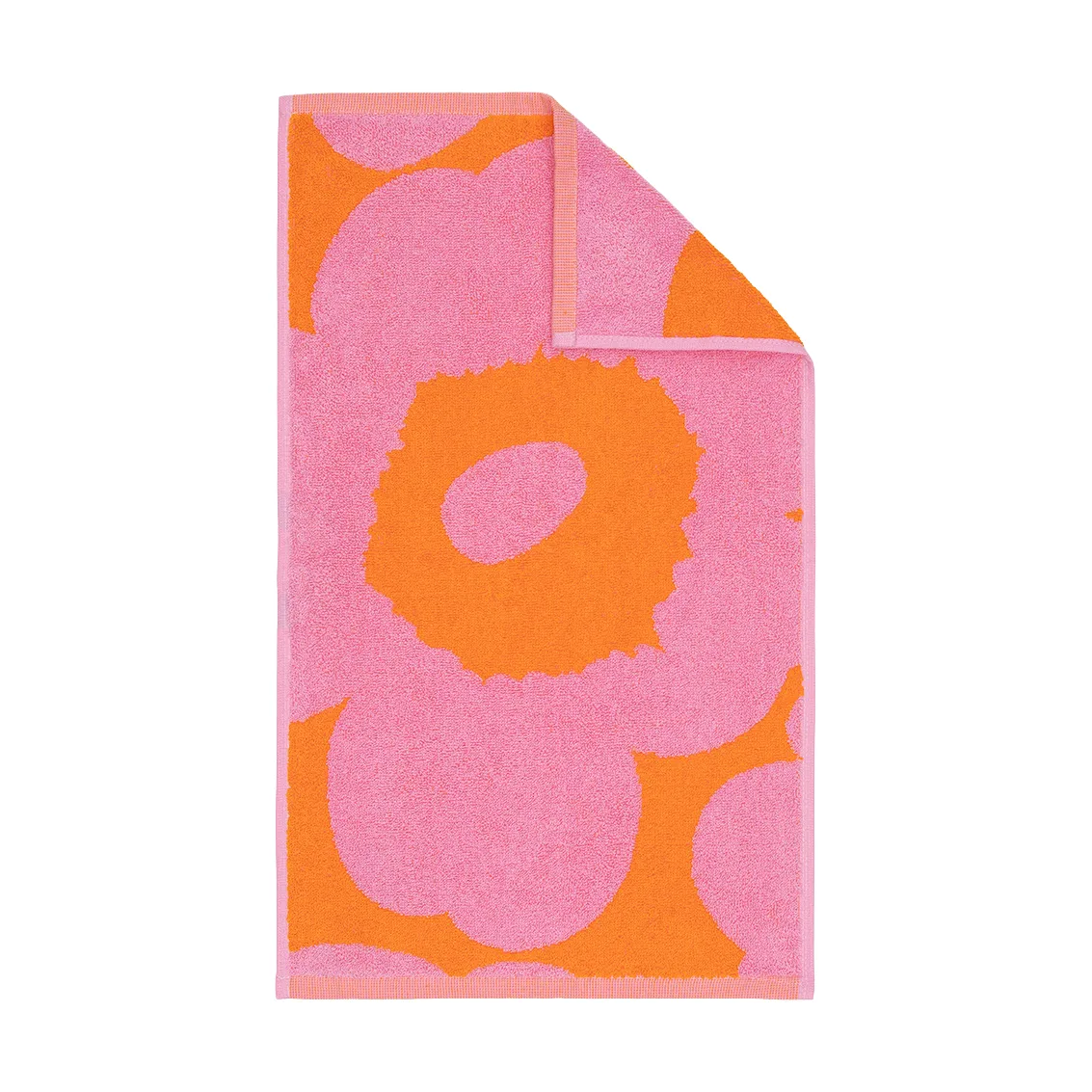 Marimekko Unikko gæstehåndklæde 30x50 cm Orange-pink