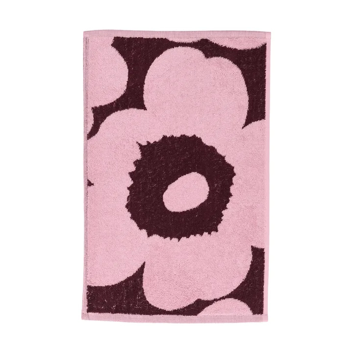 Unikko gæstehåndklæde 30x50 cm - Plomme-lyserød - Marimekko
